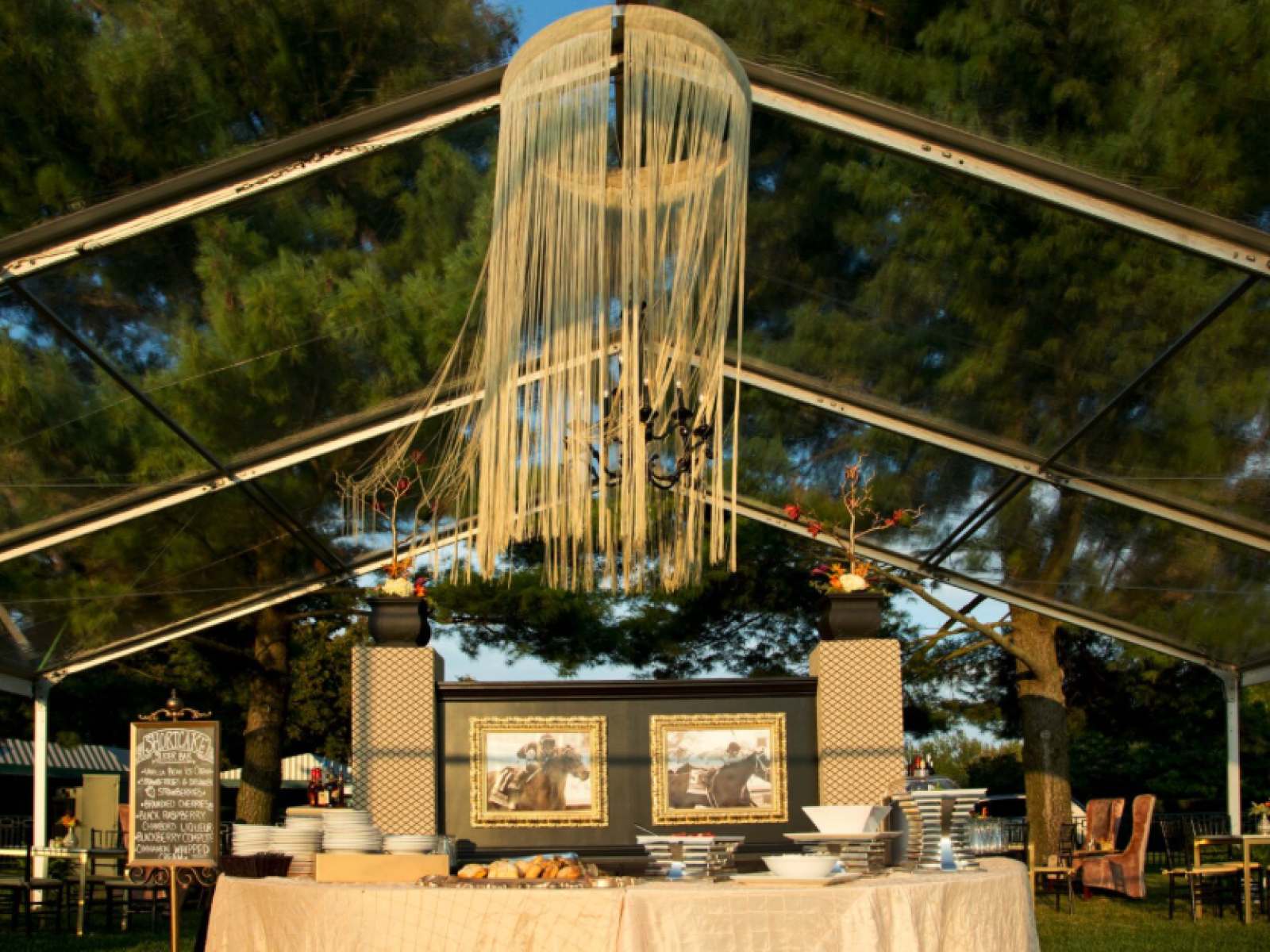 Tent on Joggingstallion Club lawn